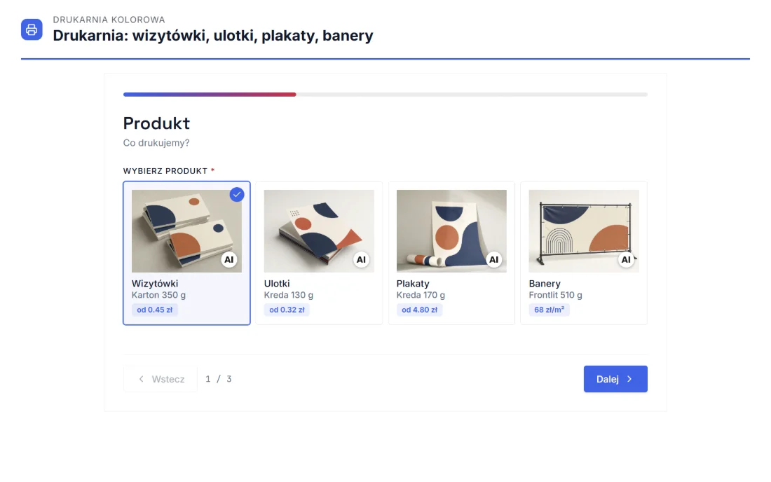 Drukarnia: wizytówki, ulotki, plakaty, banery